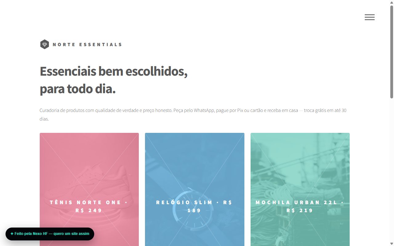Modelo de loja virtual